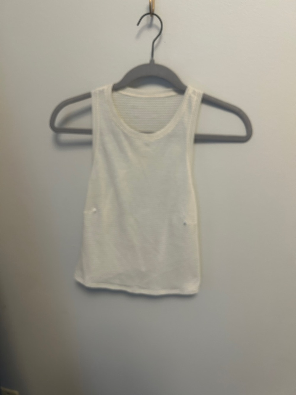 lululemon athletica Cream Ribbed Tank Top